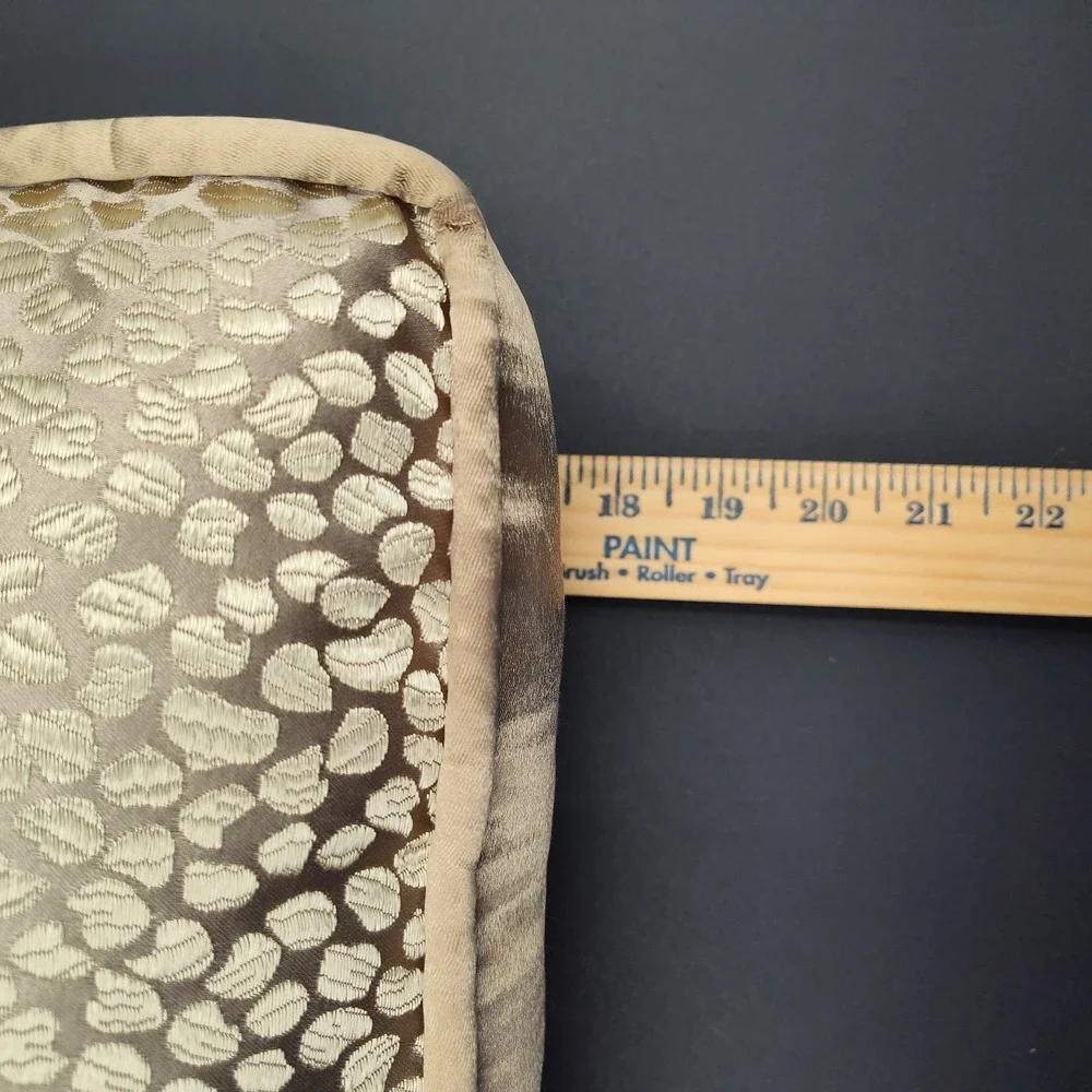 VTG Couch Pillow Square Luxery‎ Gold 17x17x3 Covers Throw Sparkling BL3.3GO3533